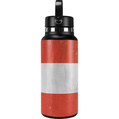 Peru Flag Distressed Hydro Flask 32oz Wide Mouth Skin